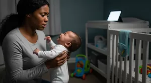 bebê chora antes de dormir