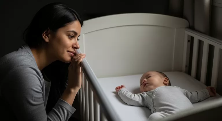 Bebê só quer dormir no colo e mãe o coloca para dormir no berço