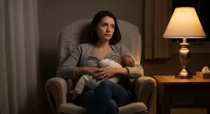 Bebê só dorme mamando