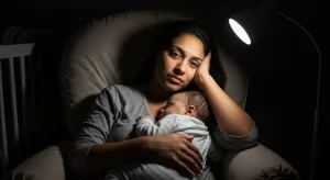 Bebê só dorme no colo