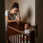 Bebê não consegue voltar a dormir sozinho