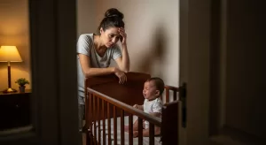 Bebê não consegue voltar a dormir sozinho