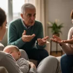 Rotina de sono do bebê com palpite da família