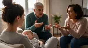 Rotina de sono do bebê com palpite da família